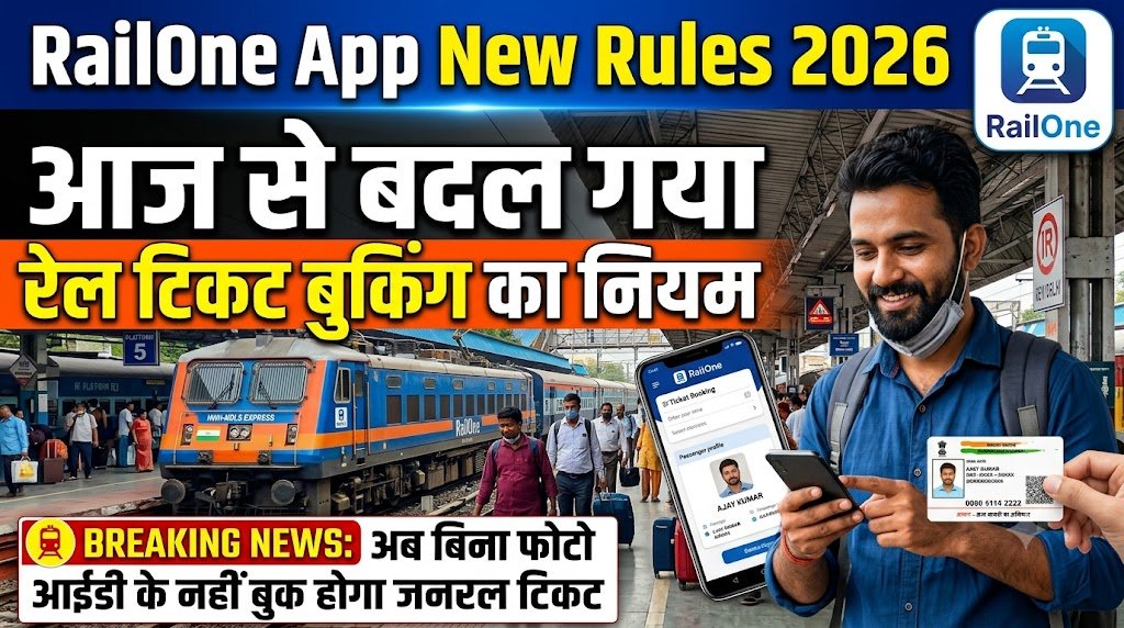 RailOne App New Rules 2026