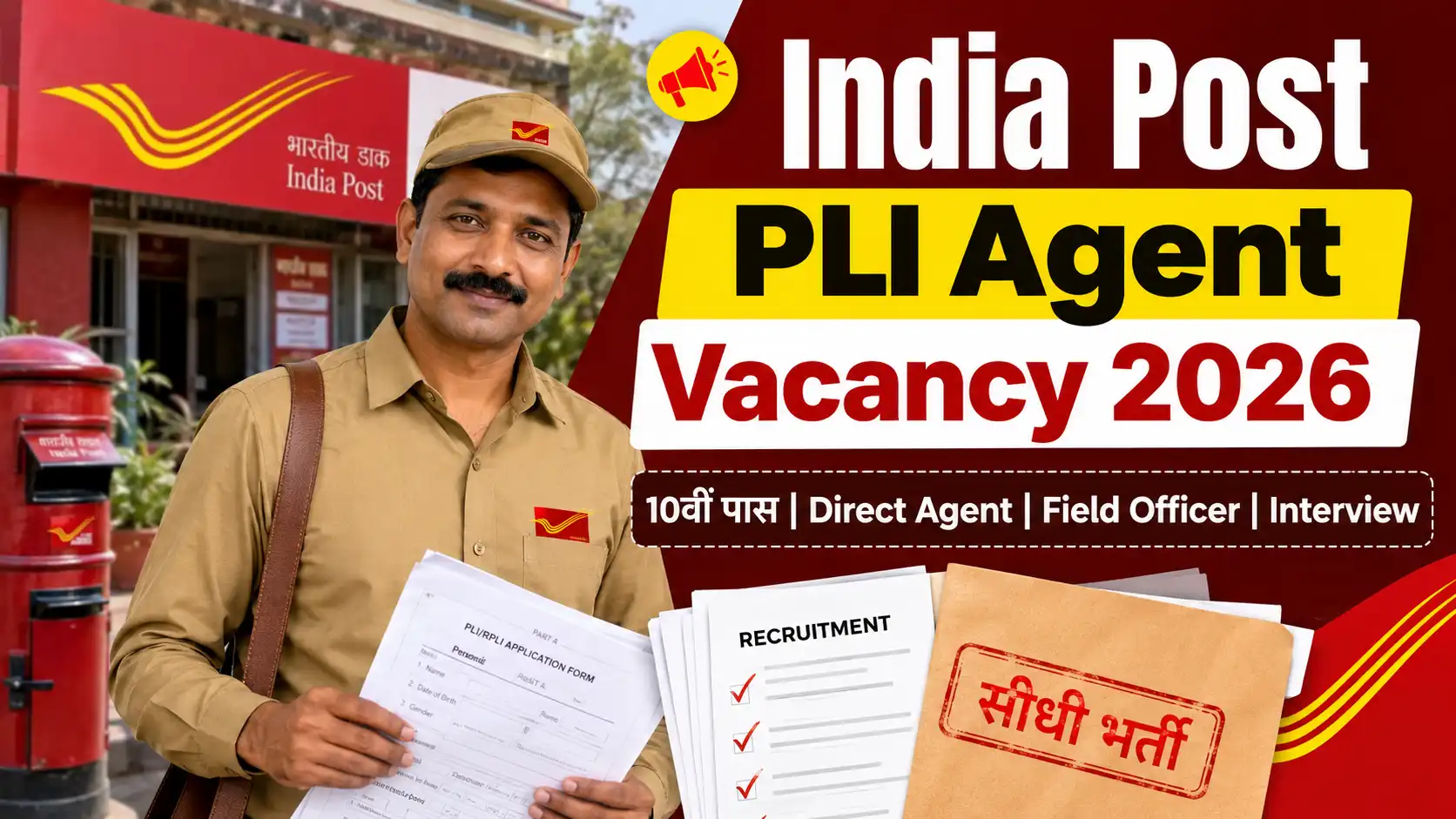 India Post PLI Agent Vacancy