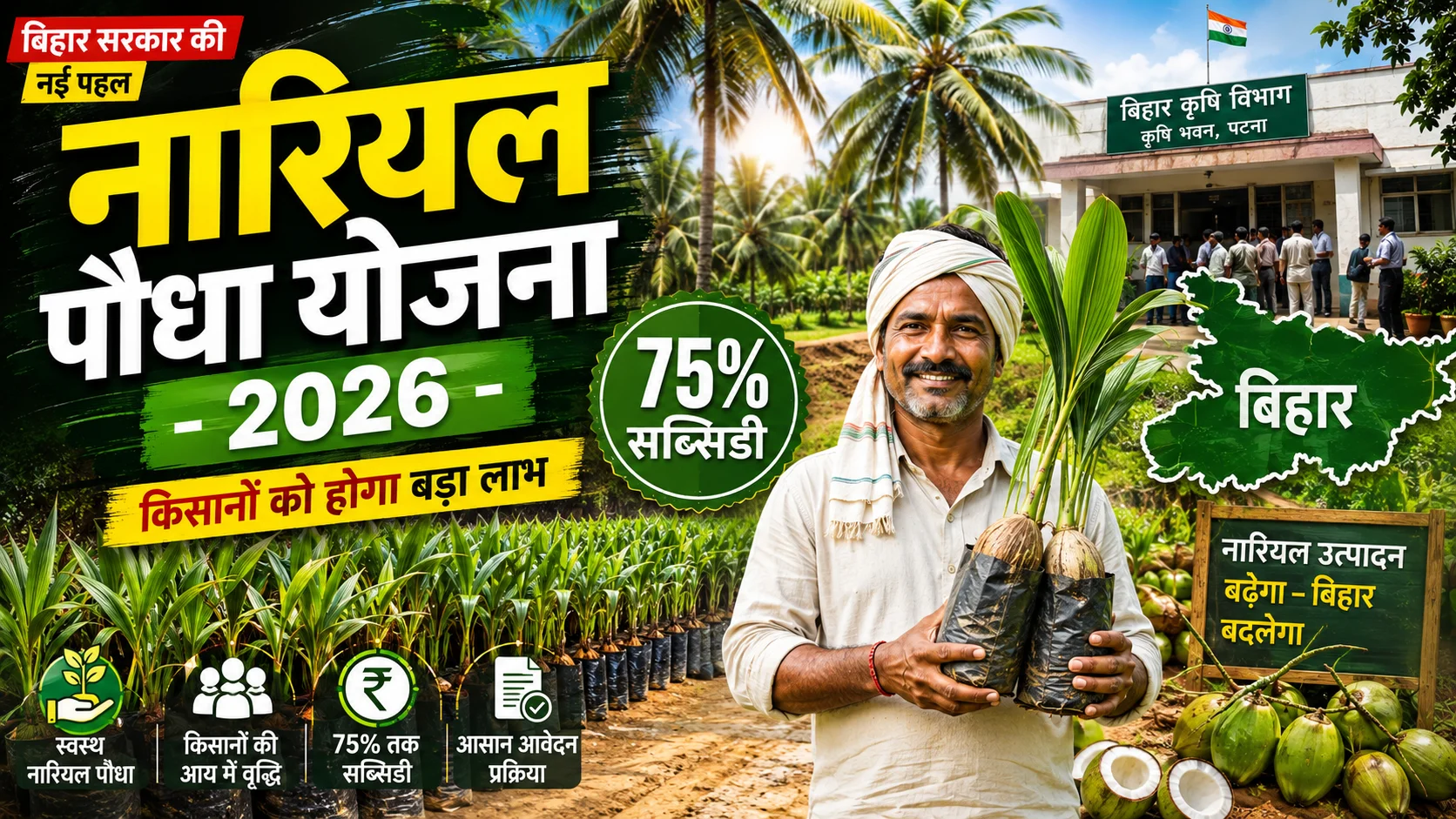 Nariyal Paudha Vitran Yojana 2026